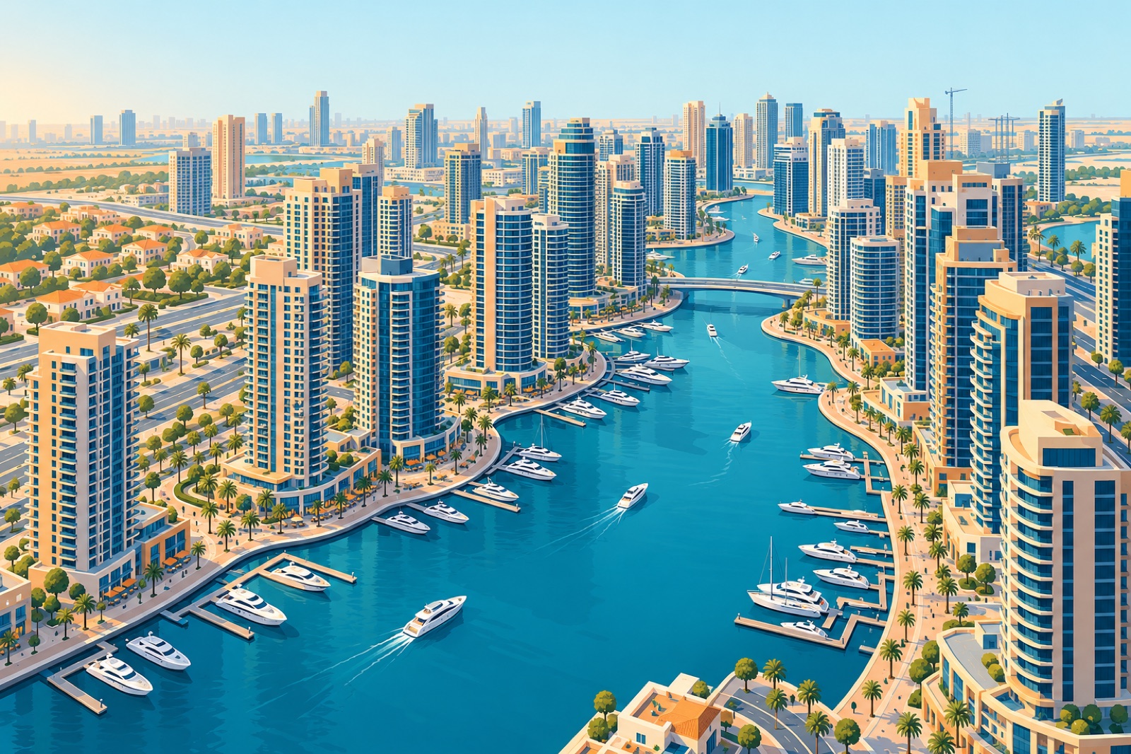 Two windows on dubai marina